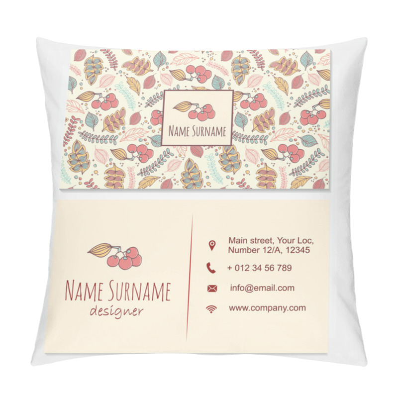 Personality  Visiting Card Business Card Template  Pillow Covers