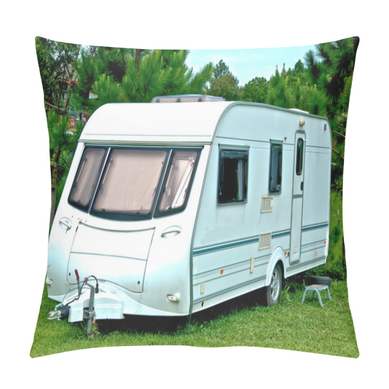 Personality  The Camping Or Caravan Car Pillow Covers