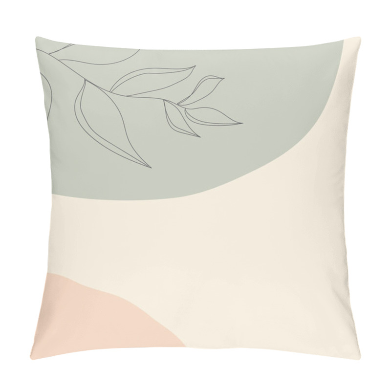 Personality  Abstract Shapes And Twig In Pattern.Cute Soft Art Background Trendy For Stationery, Business Cards, Print Posters,to Do Lists,greeting Cards, Surface Patterns,calendars, Diary, Stickers.Eps10 Pillow Covers