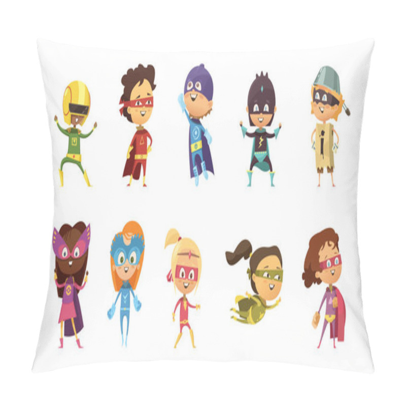 Personality  Kids Supeheroes Retro Set Pillow Covers