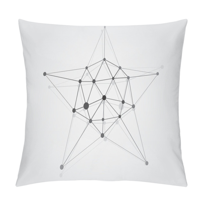 Personality  Black And White Lattice Shape Object Pillow Covers