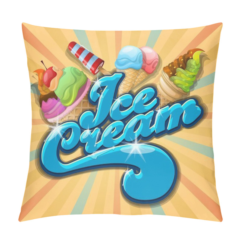 Personality  Delicious Ice Cream Pillow Covers