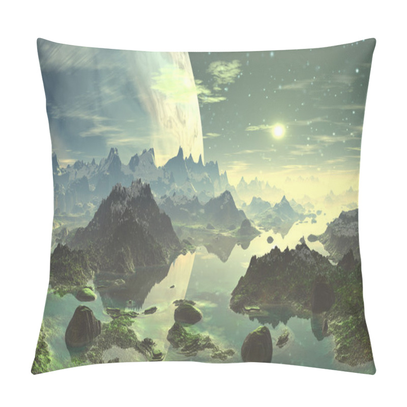 Personality  Planet Rise Over New Eden Pillow Covers