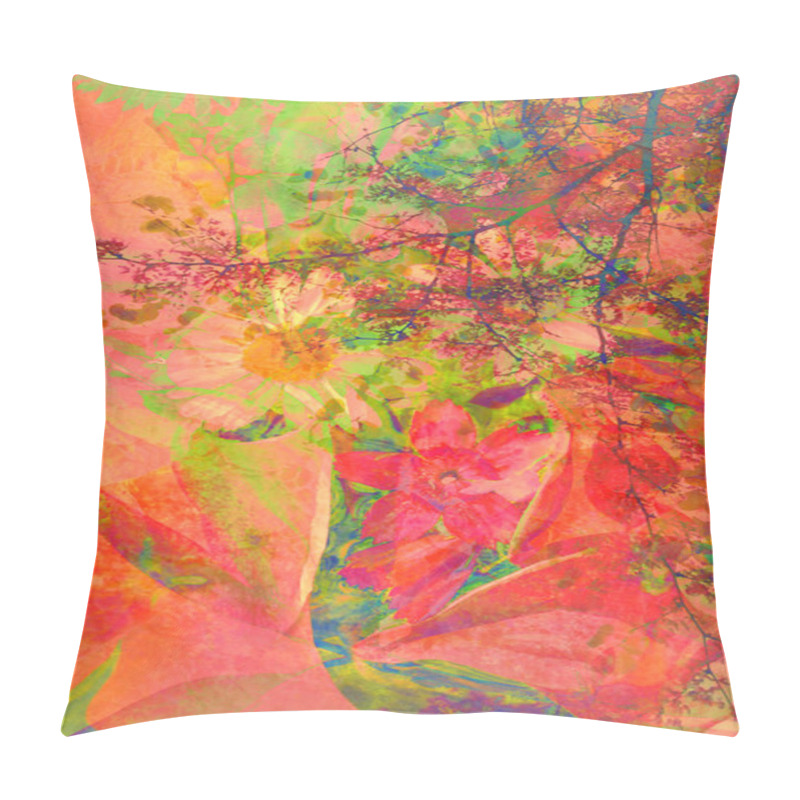 Personality  Abstract Artistic Floral Background Pillow Covers