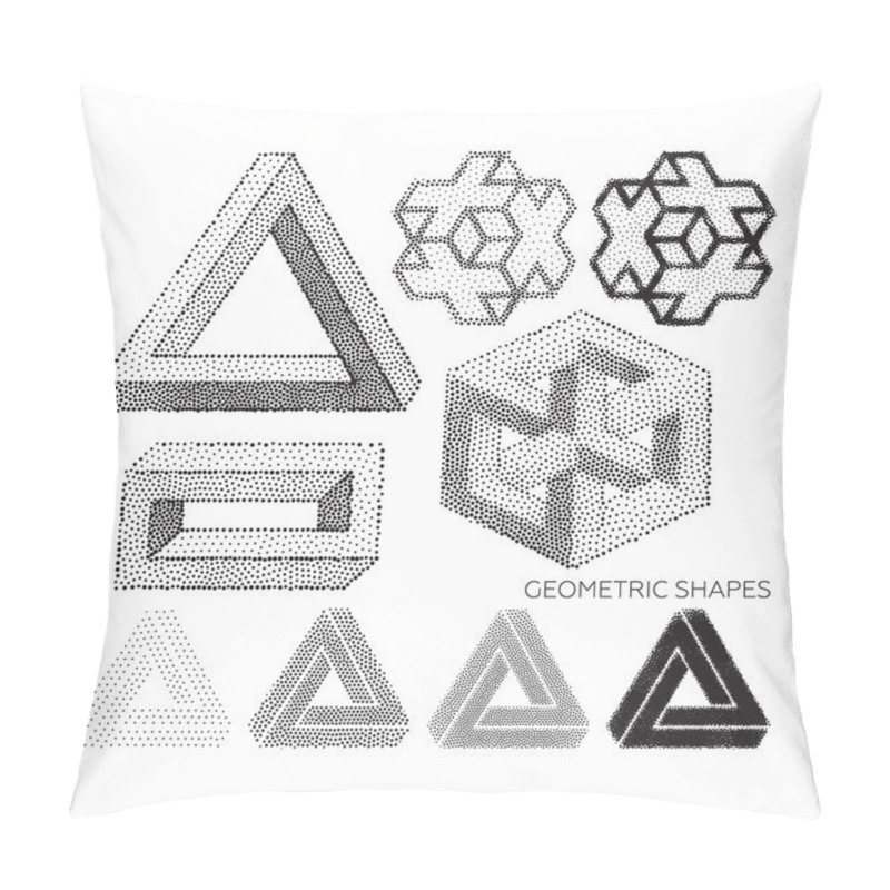 Personality  Set Of Geometric Shapes Pillow Covers