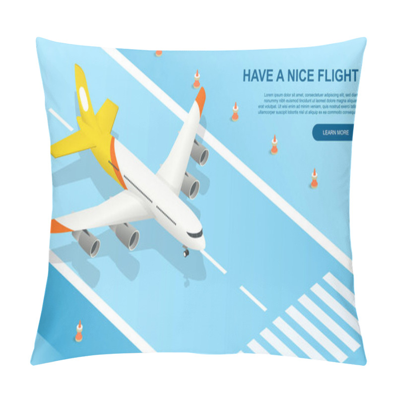 Personality  Have A Nice Flight Concept With The Plane Pillow Covers