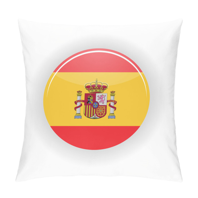 Personality  Spain Icon Circle Pillow Covers