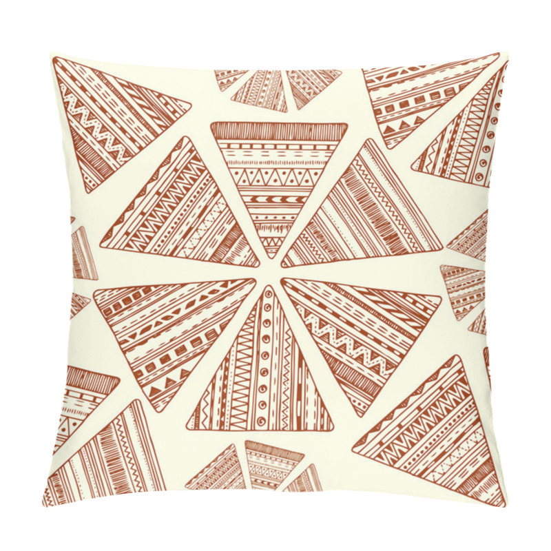 Personality  Seamless Ethnic Pattern. Vector Tribal Background. Pillow Covers