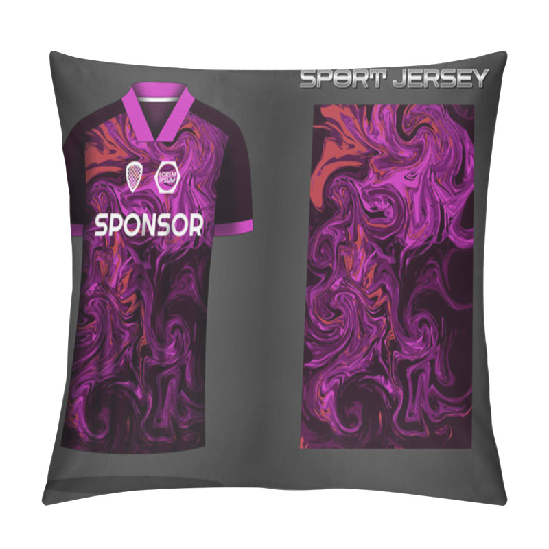 Personality  Soccer Jersey Sport Shirt Design Template Pillow Covers