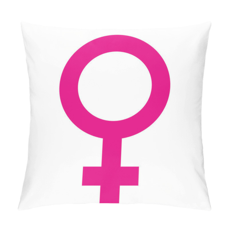 Personality  Female Icon. Woman Icon. Vector Line Illustration Pillow Covers