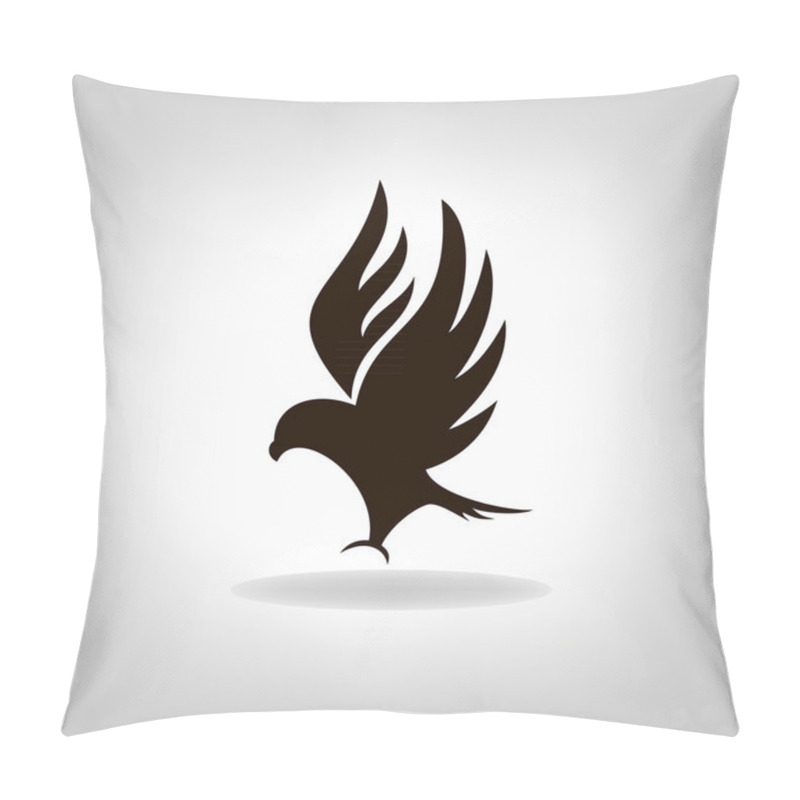 Personality  Black Eagle With Outstretched Wings Pillow Covers