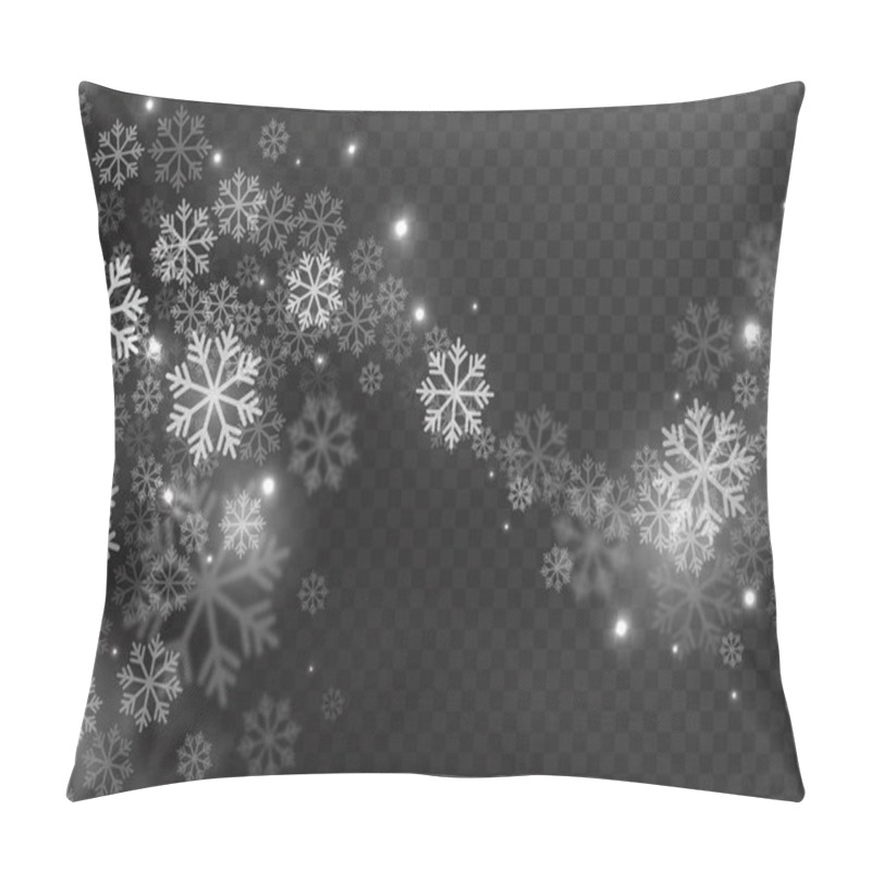 Personality  3D Vector Magic Falling Snow Effect Pillow Covers