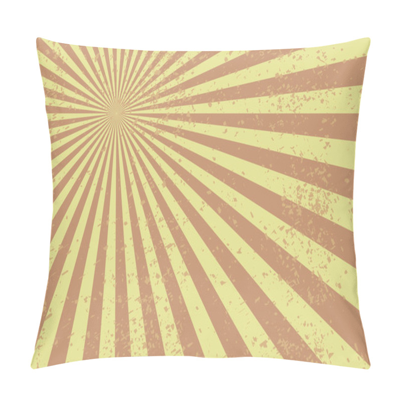 Personality  Abstract Radial Retro Background Pillow Covers