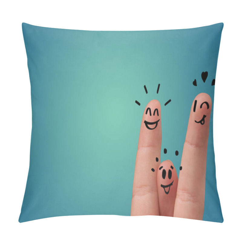 Personality  Happy Fingers With Brainstorming Concept Pillow Covers