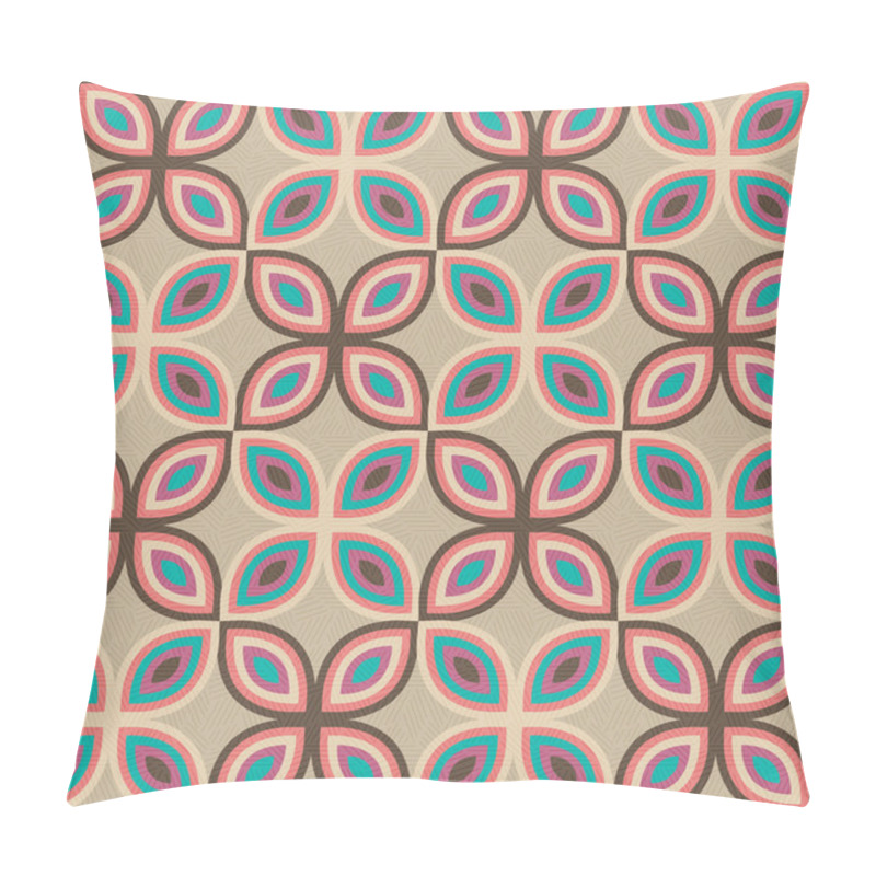 Personality  Pop Art Pattern, Abstract Seamless Texture Kaleidoscope Vector Pattern Pillow Covers