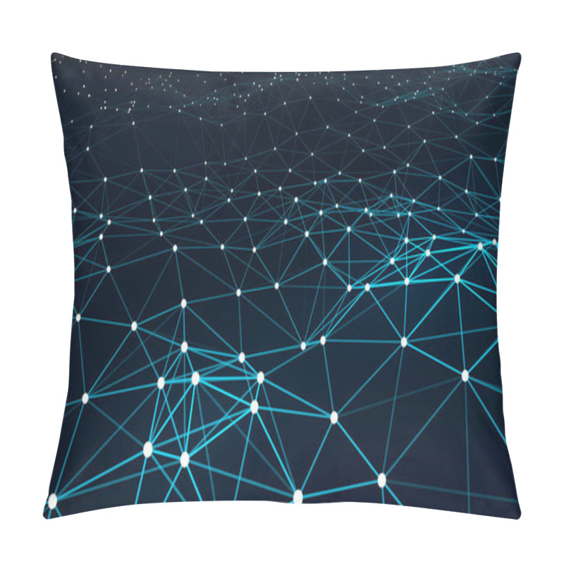 Personality  Vector Perspective Grid. Abstract Background Of Multiple Lines. Pillow Covers