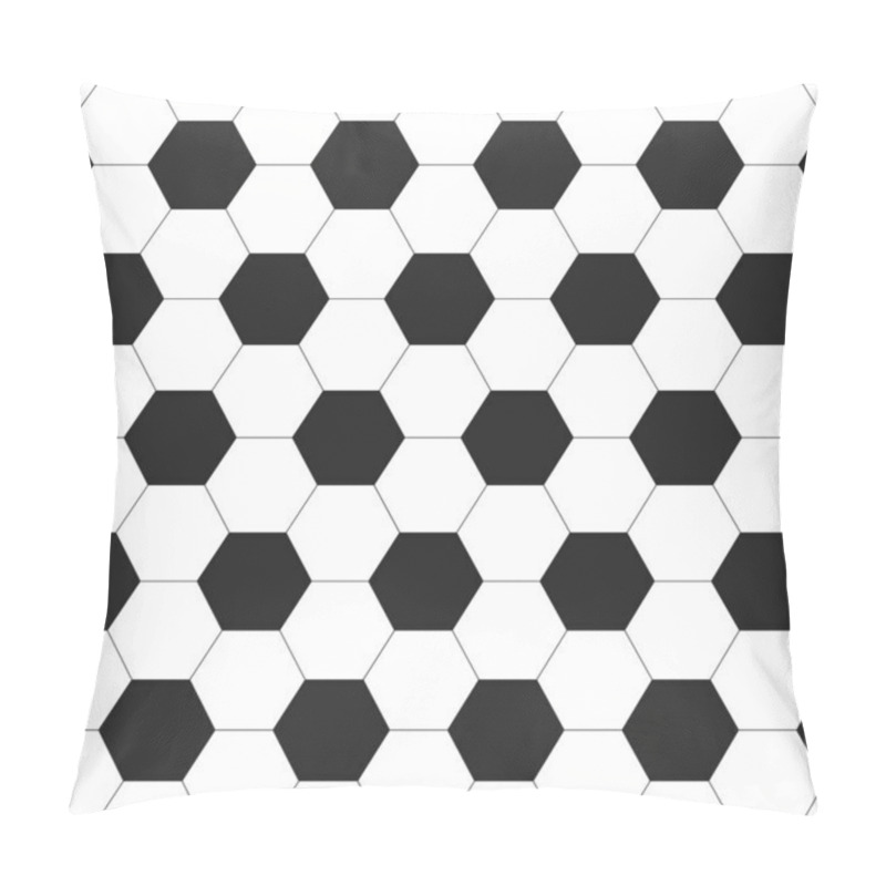 Personality  Black And White Background On A Soccer Theme Pillow Covers