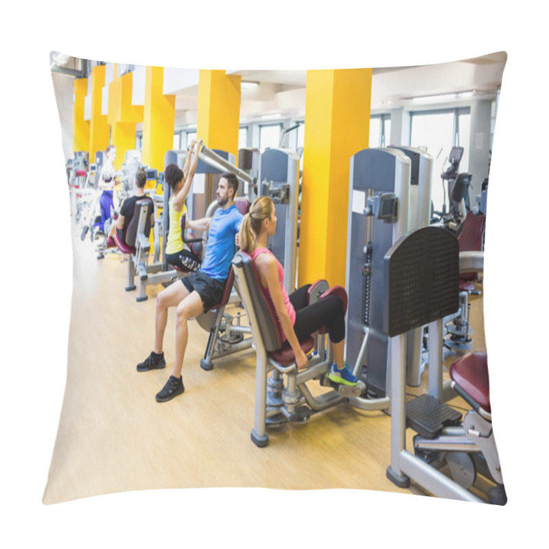 Personality  Fit People Using Weights Machines Pillow Covers