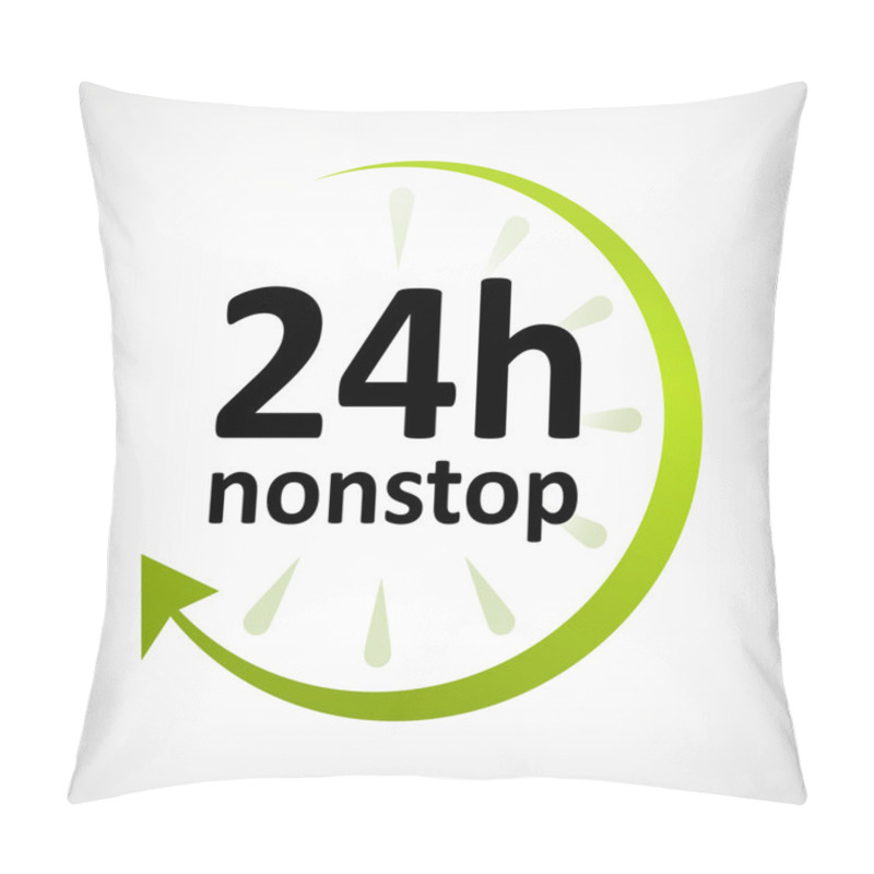 Personality  Twenty Four Hours Nonstop Open Pillow Covers