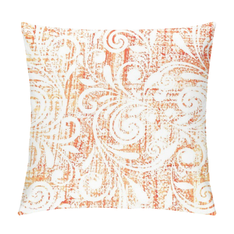 Personality  Floral Pattern. Grunge Floral Background. Pillow Covers