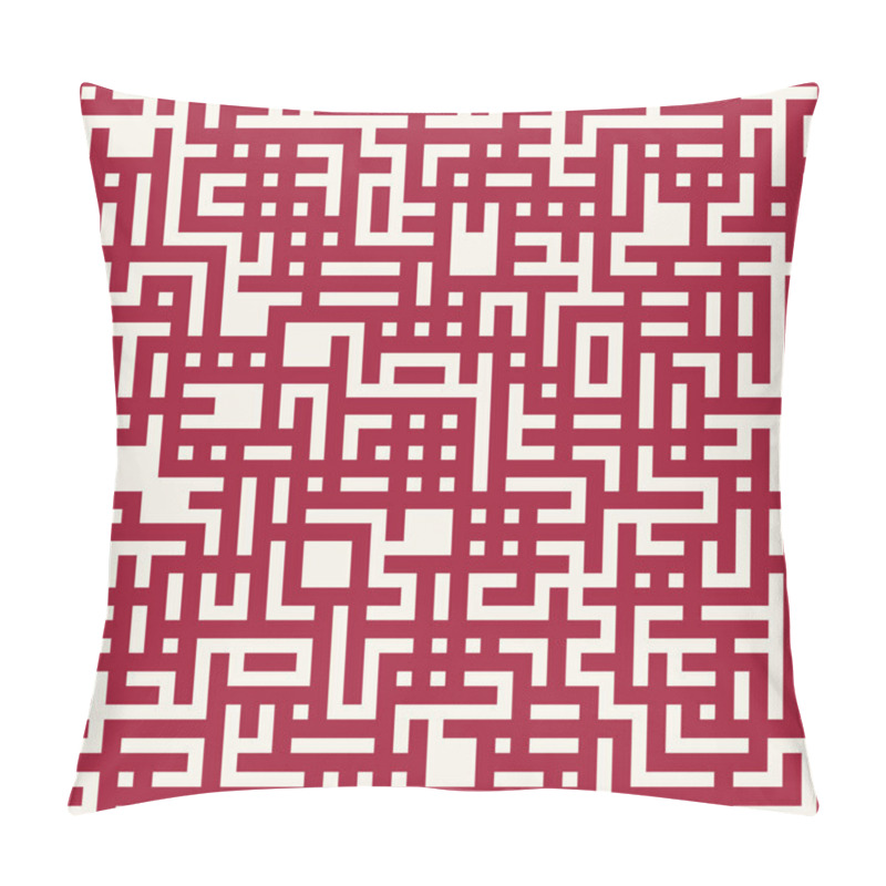 Personality  Geometric Lines Maze Seamless Abstract Pattern Pillow Covers