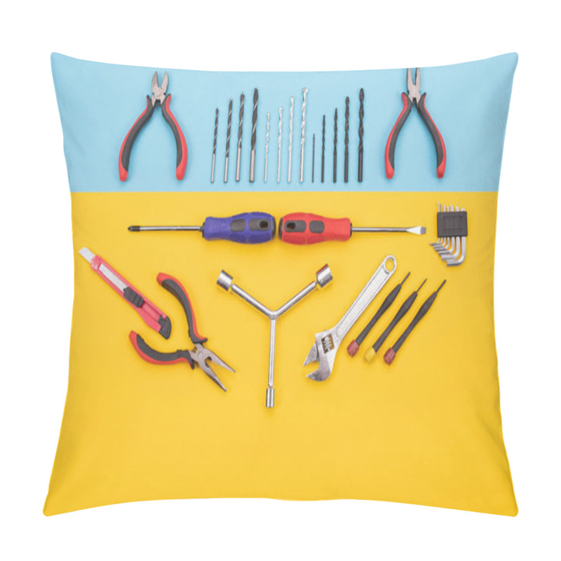 Personality  Different Construction Kit Are Hanging On Background Pillow Covers