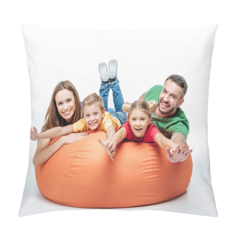 Personality  Family Having Fun In Sack-chair Pillow Covers