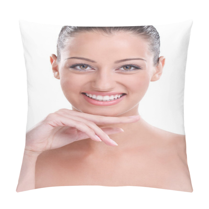 Personality  Beauty Girl With Perfect Skin Pillow Covers