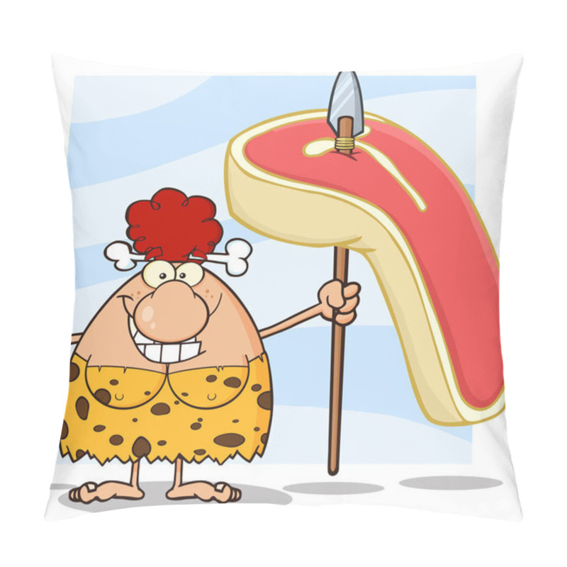 Personality  Happy  Cave Woman Pillow Covers