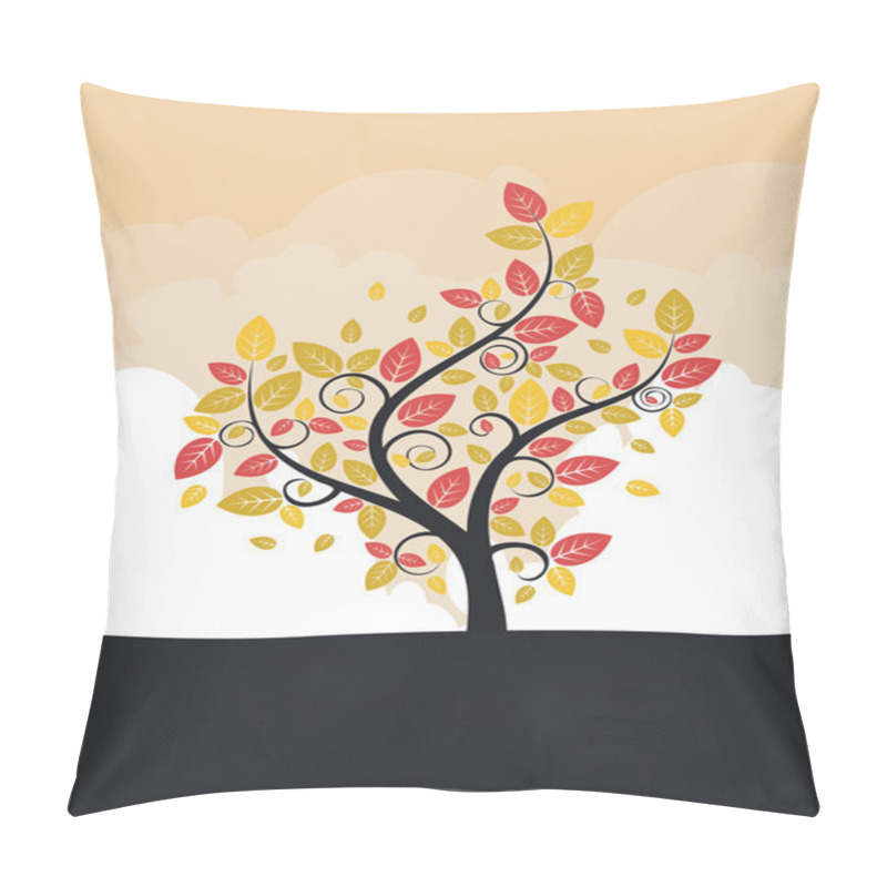 Personality  Stylized Autumn Tree Pillow Covers