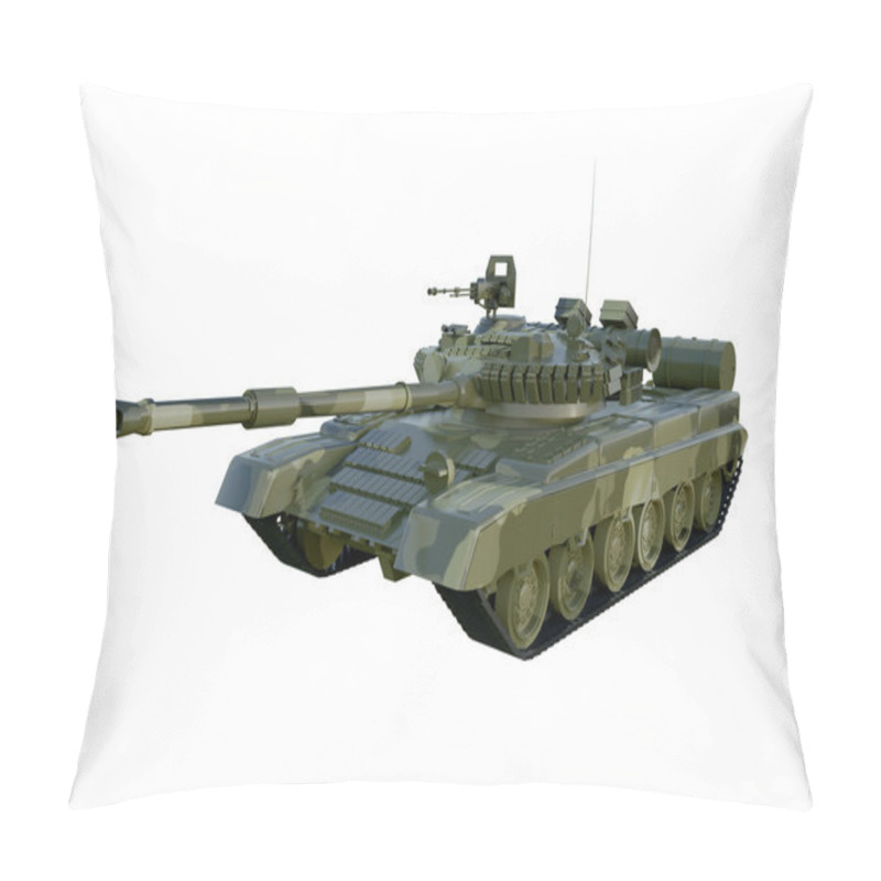 Personality  Russian Military Tank T-90. Isolate On White Background Pillow Covers