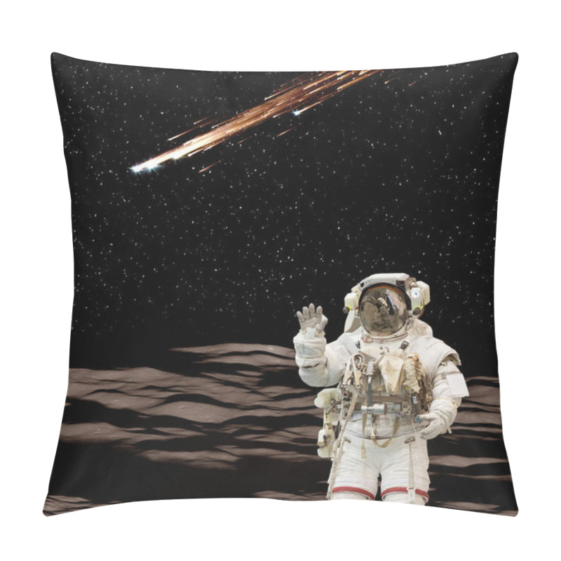 Personality  Astronaut On The Alient Planet. The Elements Of This Image Furni Pillow Covers