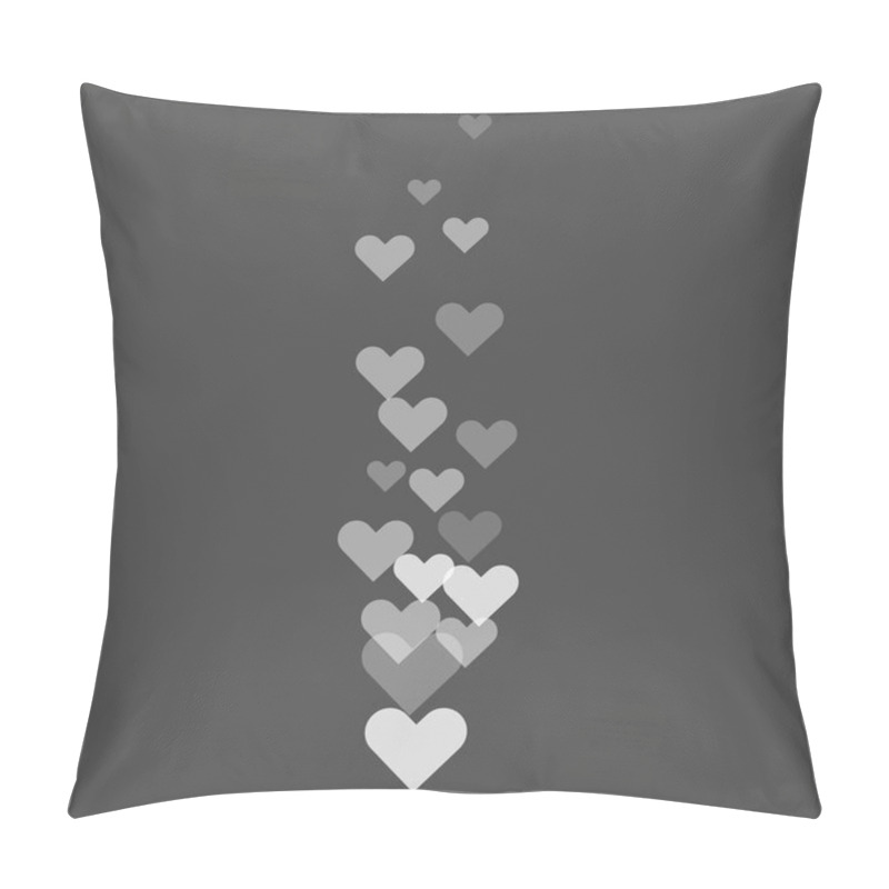 Personality  Like Hearts Flying Upstairs During Live Stream On Social Media. Vector Illustration. Pillow Covers