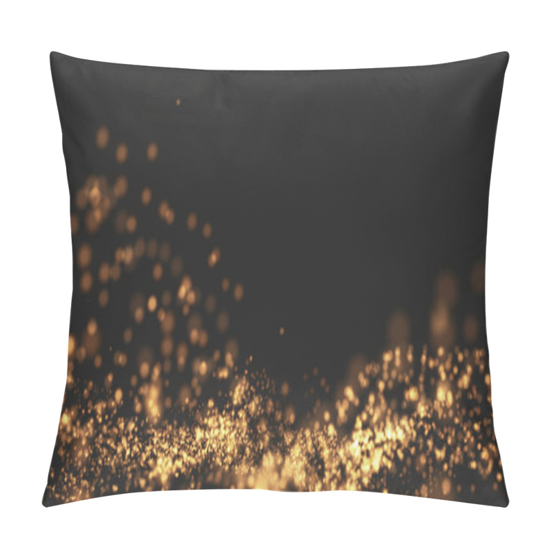 Personality  Gold Background Wave Motion  Pillow Covers