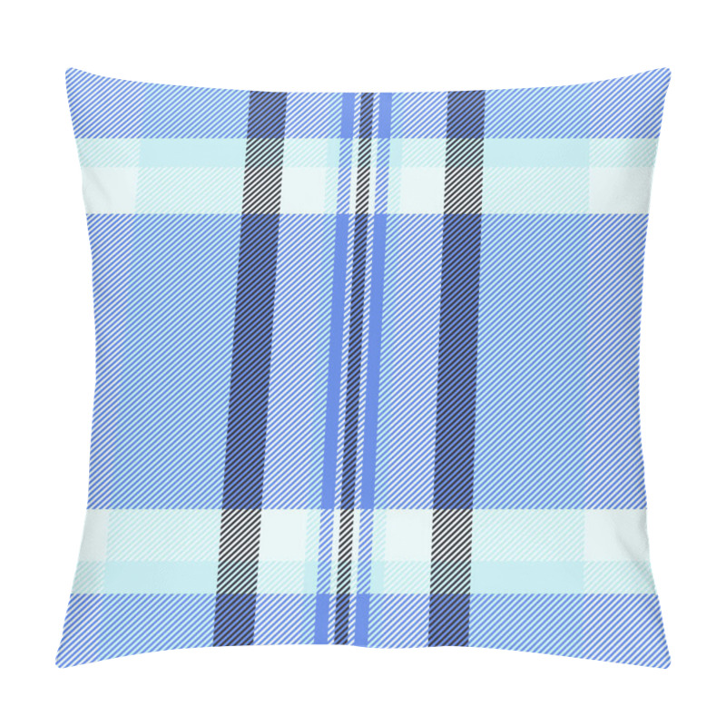 Personality  Stylish Blue And Pale Aqua Diagonal Plaid Pattern. Perfect For Textile Design, Fashion, Website Backgrounds, And Packaging.  Clean, Modern, And Versatile Design. Pillow Covers