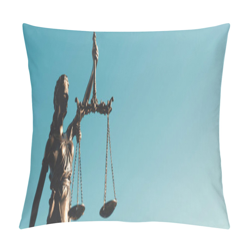 Personality  Themis Statue, Symbol Of Law And Justice, Image With Copy Space Pillow Covers