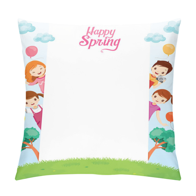 Personality  Children Relaxing On Frame Pillow Covers