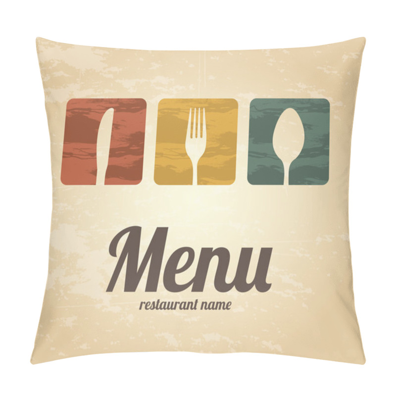 Personality  Menu Design Pillow Covers