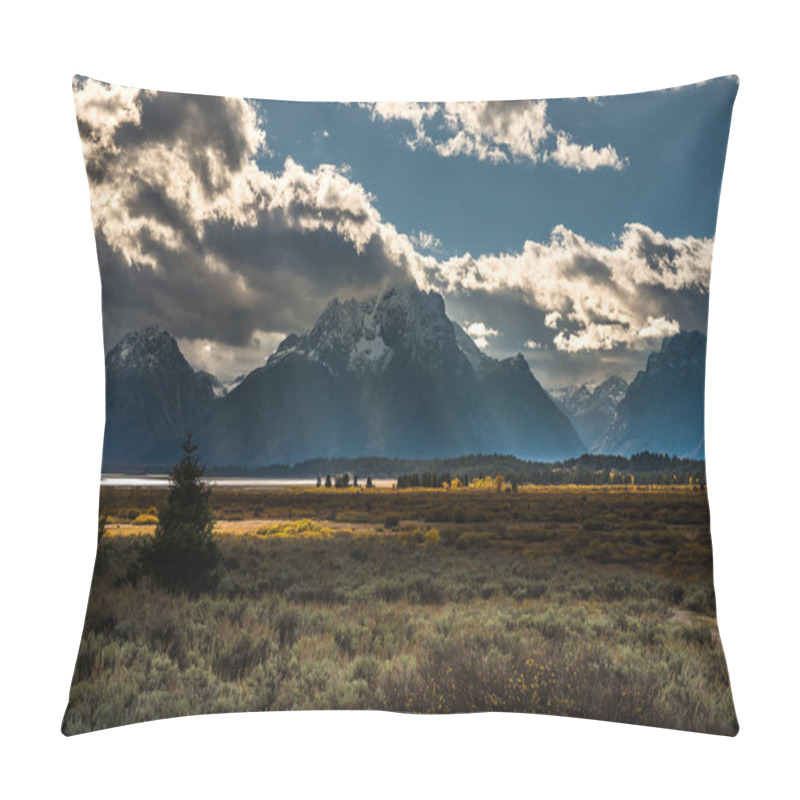 Personality  Teton Range In Grand Teton National Park  Pillow Covers