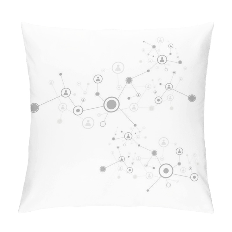 Personality  Molecule Background Pillow Covers