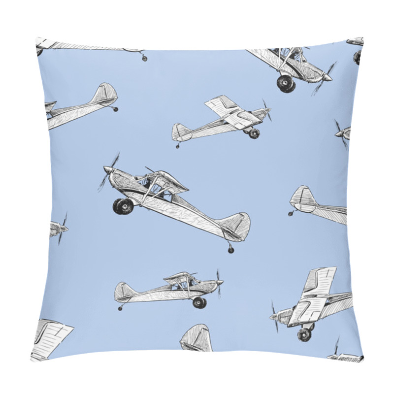 Personality  Airplanes In Flight Pillow Covers