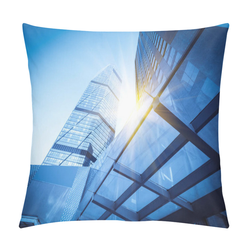 Personality  Urban Architecture Office Of Building Business Distric Pillow Covers