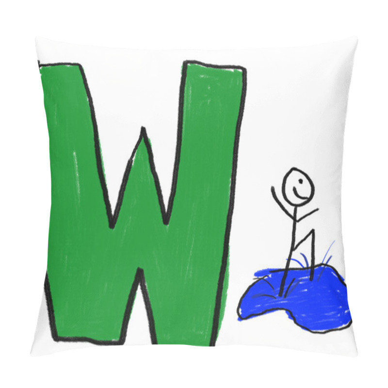 Personality  Letter W Pillow Covers