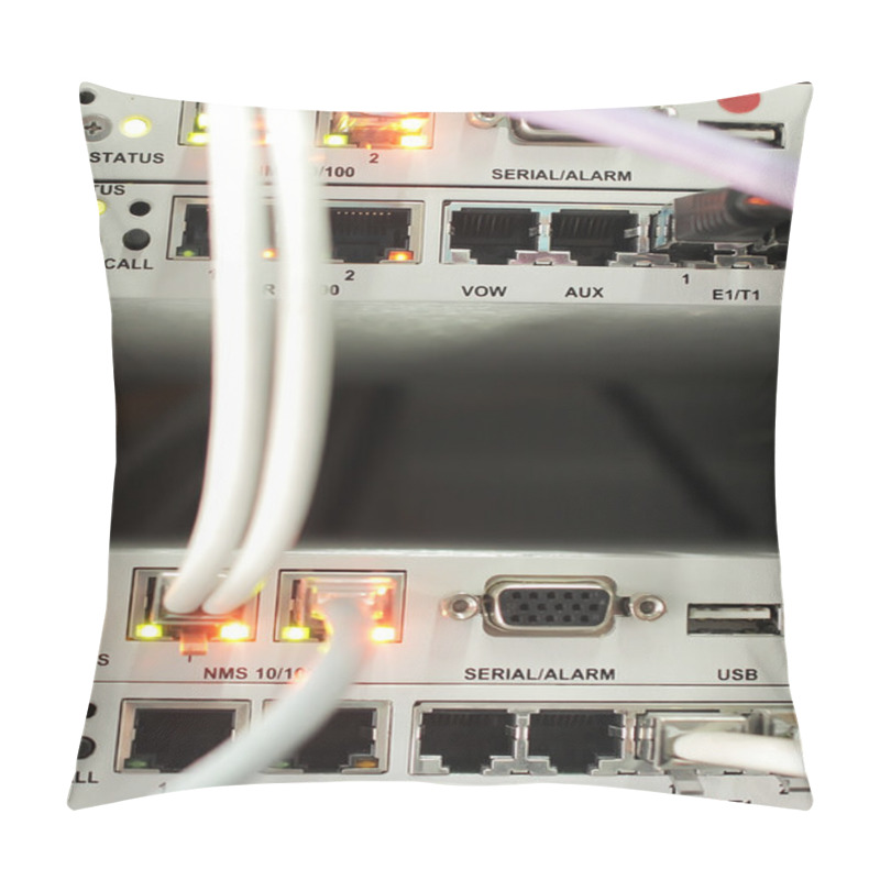 Personality  Ethernet Cables Plugged Into A Switch  Pillow Covers