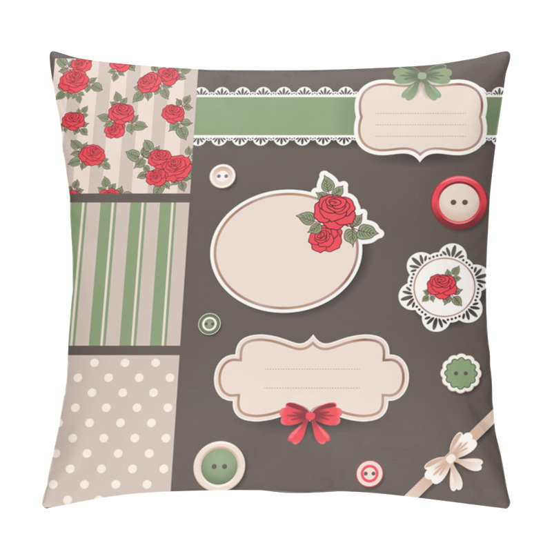 Personality  Scrapbook Roses Design Pillow Covers