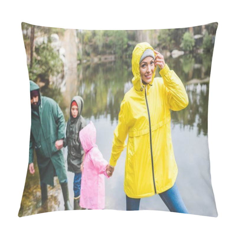 Personality  Family Holding Hands Pillow Covers