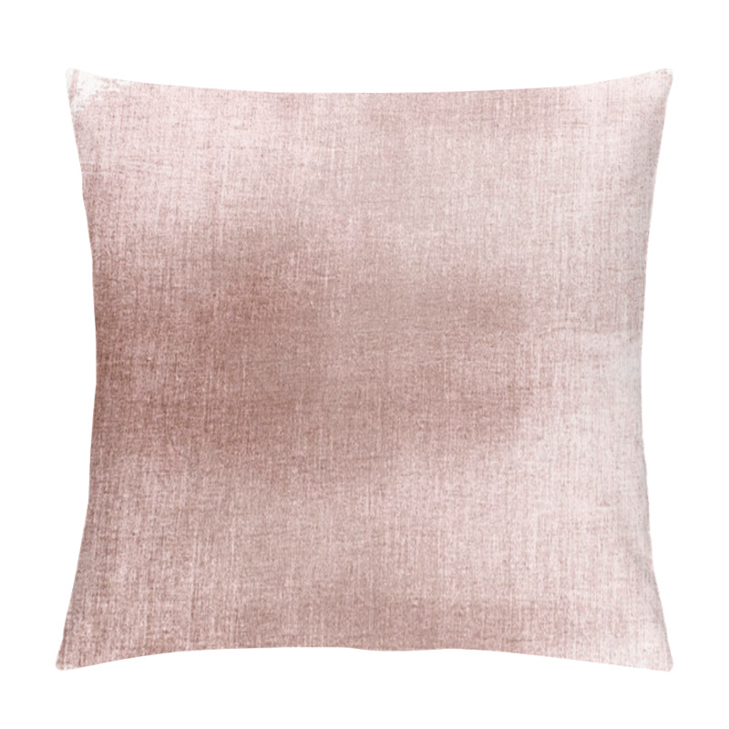 Personality  Pink Gold Painted On A Fabric Textured Background Pillow Covers