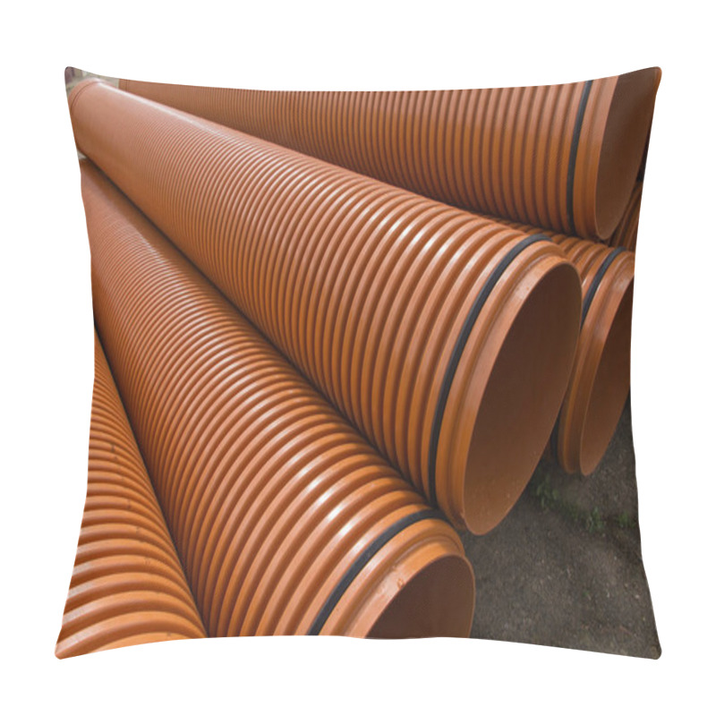 Personality  Industrial Pipes For Sewage And Water Line Or Driving Underground. Something Wet By Rain  Pillow Covers