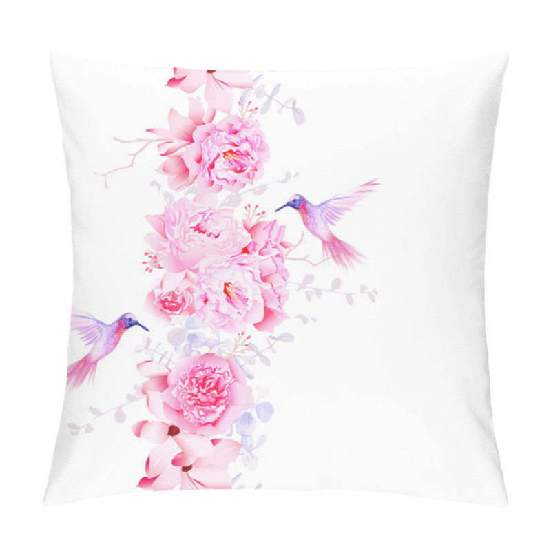 Personality  Gentle Camellia, Peonies And Magnolia Flowers Pillow Covers