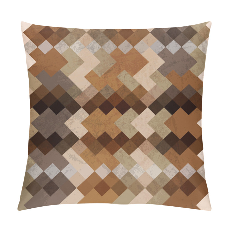 Personality  Vector Retro Mosaic Background Pillow Covers